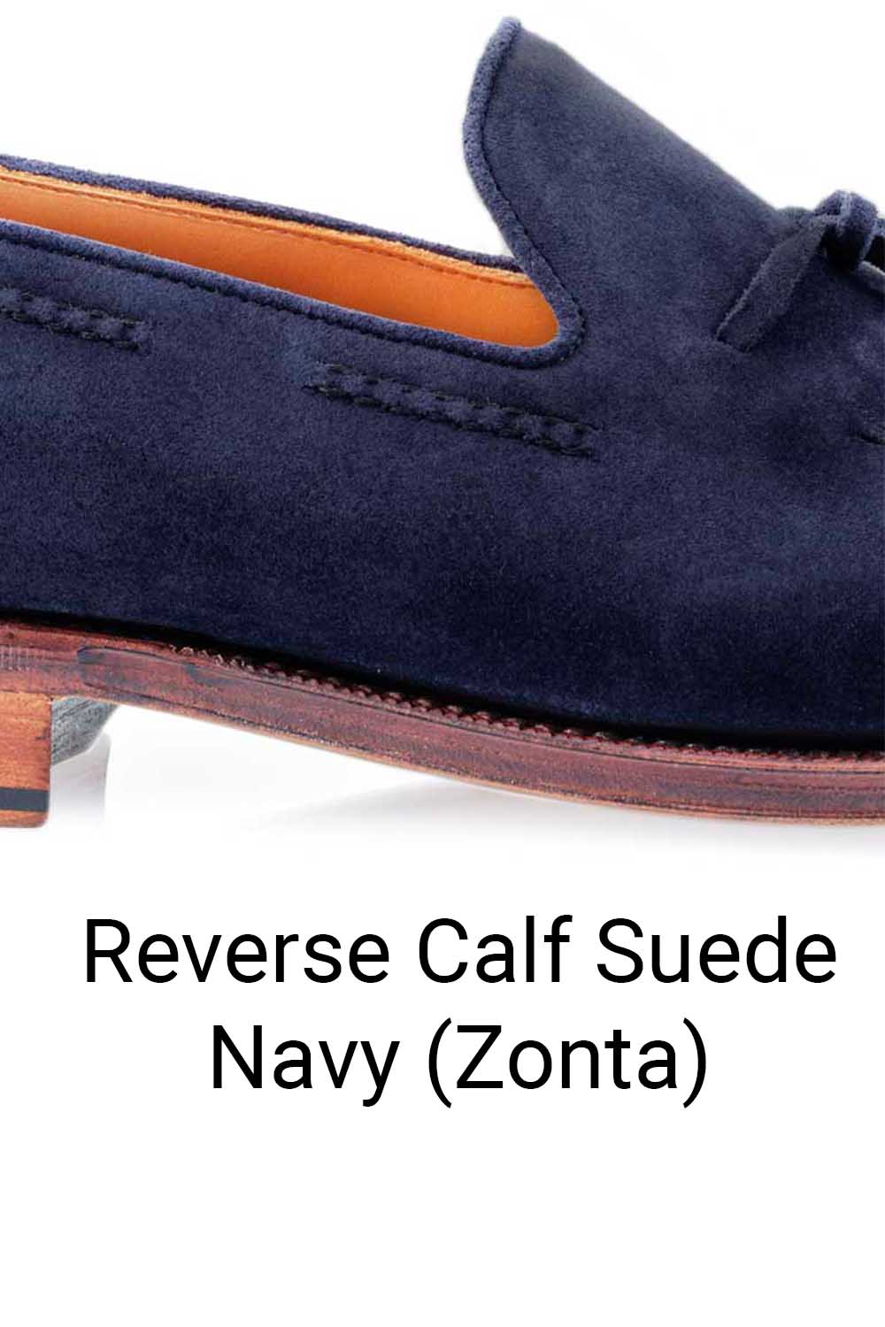 TLB Mallorca Artista reverse calf suede navy Zonta